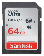 Sandisk Ultra SDXC Class 10 UHS-I 80MB/s 64GB