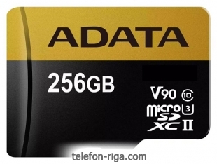 ADATA Premier ONE microSDXC UHS-II U3 Class 10 256GB + SD adapter