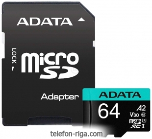 ADATA Premier Pro AUSDX64GUI3V30SA2-RA1 microSDXC 64GB ( )