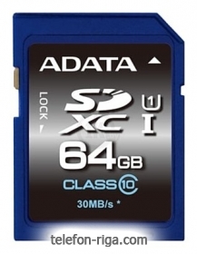 ADATA Premier SDXC Class 10 UHS-I U1 64GB