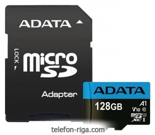 ADATA Premier microSDXC UHS-I U1 V10 A1 Class10 128GB + SD adapter