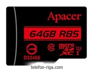 Apacer microSDXC Card Class 10 UHS-I U1 (R85 MB/s) 64GB