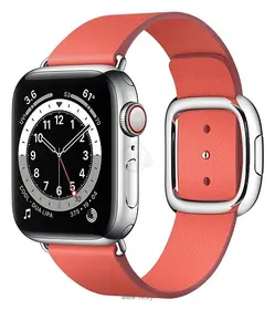 Apple Watch Series 6 GPS + Cellular 40mm Stainless Steel Case with Modern Buckle