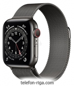 Apple Watch Series 6 GPS + Cellular 40mm Stainless Steel Case with Milanese Loop