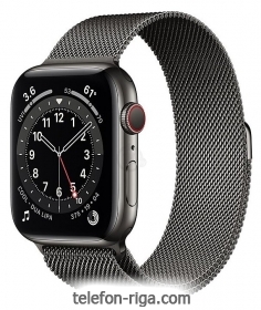 Apple Watch Series 6 GPS + Cellular 44mm Stainless Steel Case with Milanese Loop