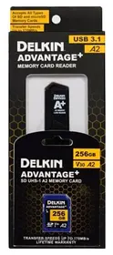 Delkin Devices Advantage+ SD Reader and Card Bundle SDXC 256GB