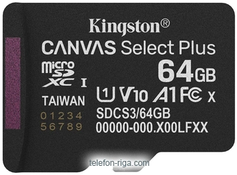 Kingston Canvas Select Plus microSDXC 64GB SDCS3/64GBSP