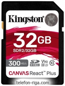 Kingston Canvas React Plus SDHC 32GB