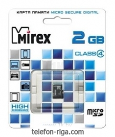 Mirex microSD Class 4 2GB