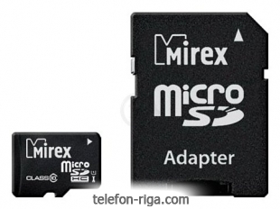 Mirex microSDHC Class 10 UHS-I U1 16GB + SD adapter