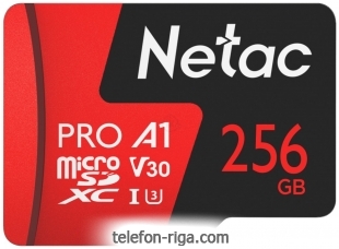 Netac MicroSDXC 256GB V30/A1/C10 Netac P500 Extreme Pro  