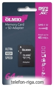 Olmio microSDXC 64GB UHS-I U3