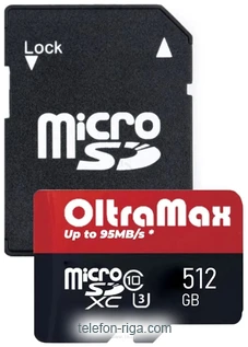 OltraMax Premium Series microSDXC 512GB OM512GCSDXC10UHS-1-PrU3 W