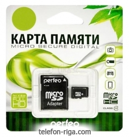 Perfeo microSDHC Class 10 32GB +  [PF32GMCSH10A]