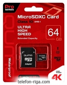 QUMO microSDXC QM64GMICSDXC10U3 64GB