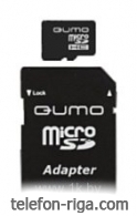 Qumo microSDHC class 10 16GB + SD adapter