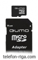 Qumo microSDHC class 10 32GB + SD adapter