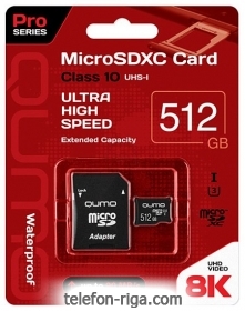 Qumo microSDXC QM512GMICSDXC10U3 512GB