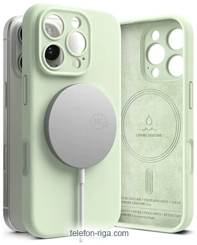 Ringke Silicone Magnetic Magsafe  Apple iPhone 16 Pro Max Soft Mint