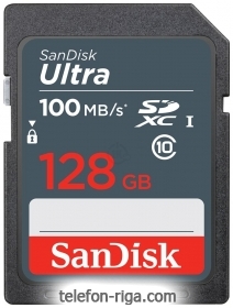 SanDisk Ultra SDXC Class 10 UHS-I 100MB/s 128GB