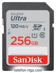 SanDisk Ultra SDXC Class 10 UHS-I 120MB/s 256GB