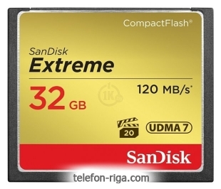 Sandisk Extreme CompactFlash 120MB/s 32GB