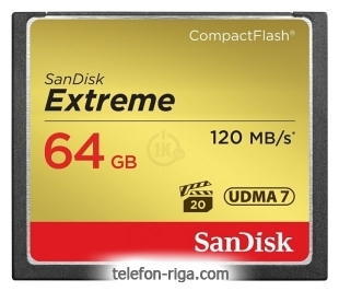 Sandisk Extreme CompactFlash 120MB/s 64GB