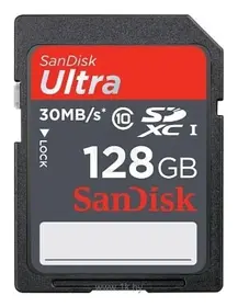 Sandisk Ultra SDXC Class 10 UHS-I 30MB/s 128GB