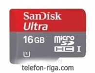 Sandisk Ultra microSDHC Class 10 UHS Class 1 30MB/s 16GB + SD adapter