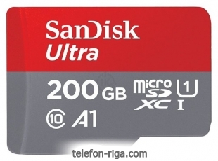 Sandisk Ultra microSDXC Class 10 UHS-I 100MB/s 200GB + SD adapter