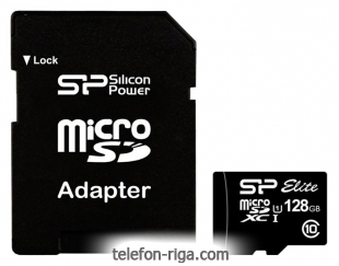 Silicon Power ELITE microSDXC 128GB UHS Class 1 Class 10 + SD adapter