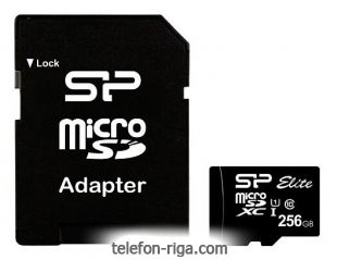 Silicon Power ELITE microSDXC 256GB UHS Class 1 Class 10 + SD adapter