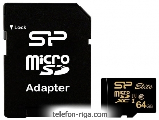 Silicon Power Elite Gold microSDXC SP064GBSTXBU1V1GSP 64GB ( )