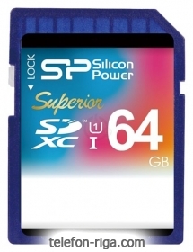 Silicon Power Superior SDXC UHS Class 1 Class 10 64GB