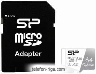 Silicon Power Superior microSDXC SP064GBSTXDA2V20SP 64GB ( )