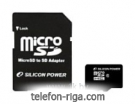 Silicon Power micro SDHC Card 16GB Class 10 + SD adapter