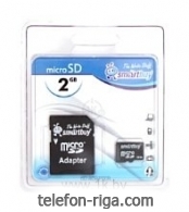 SmartBuy microSD 2GB + SD adapter