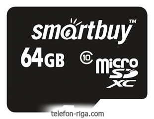 SmartBuy microSDXC Class 10 64GB + SD adapter