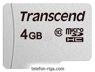 Transcend microSDHC 300S 4GB