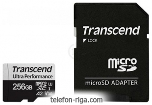 Transcend microSDXC TS256GUSD340S 256GB + SD adapter