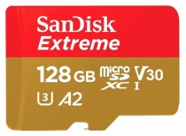 SanDisk Extreme microSDXC Class 10 UHS Class 3 V30 A2 160MB/s 128GB + SD adapter