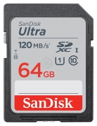 SanDisk Ultra SDXC Class 10 UHS-I 120MB/s 64GB