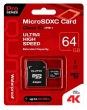 QUMO microSDXC QM64GMICSDXC10U3 64GB