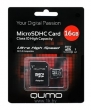 Qumo microSDHC class 10 UHS-I U1 16GB + SD adapter