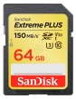 SanDisk Extreme PLUS SDXC Class 10 UHS Class 3 V30 150MB/s 64GB